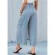 thumbnail image 4 of Pantalones Anchos de Verano para Mujer, Cómodos, Color Azul , Talla XL, 4 of 7
