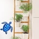 thumbnail image 2 of Decoración de pared de tortuga marina de metal, arte de pared de tortuga marina, decoración de animales colgantes para el dormitorio del hogar (azul) TUNC Sencillez, 2 of 5