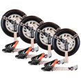 thumbnail image 1 of VULCAN Car Tie Down with Flat Hooks - Lasso Style - 2 Inch x 96 Inch - 4 Pack - Silver Series - 3,300 Pound Safe Working Load, 1 of 10