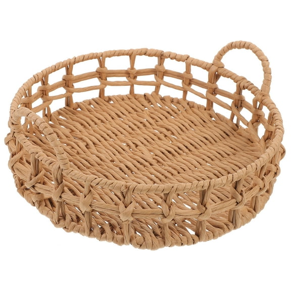 VERDANVERSE Woven Basket For Storage Storage Basket For Shelves Beige 1Set