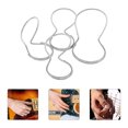 thumbnail image 1 of WEUVEB 4Ud Accesorios Metálicos Para Guitarra Con Púas De Y Dedo Ajustables En Plateado, 1 of 8