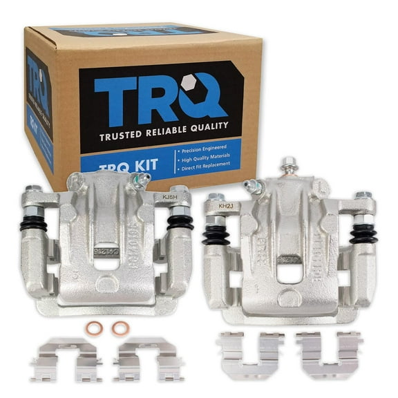 TRQ Rear Brake Caliper Set Compatible with 2012-2017 Hyundai Azera 2011-2016 Kia Optima