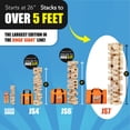 thumbnail image 3 of El juego Giant Jenga Giant acumula más de 5 pies con licencia oficial, 3 of 7