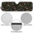 thumbnail image 6 of Uorisanigo Windshield Sunshade Sun Shade Compatible with Jeep Wrangler JL JLU 2018-2025 & Jeep Gladiator(JT) 2020-2025, Foldable Aesthetic Butterfly Mushroom Heat Shield Sun Visor Mat, 6 of 7