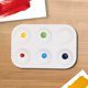 thumbnail image 2 of School Smart Paint-Rite Bandeja con (6) Pozos 3-1/2 X 5-1/4 en Plástico Blanco Paquete de 12, 2 of 5