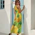 thumbnail image 7 of Lunarable Pineapple Art Sleeveless Dress Women's Summer Suit Dresses for Women 2025 Luxury Party Dress, 7 of 7