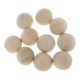 thumbnail image 4 of Abbracc 10/20 Pcs Perles Rondes en Bois Espaceur Rond Sans Trou pour Peinture DIY 50MM, 4 of 9