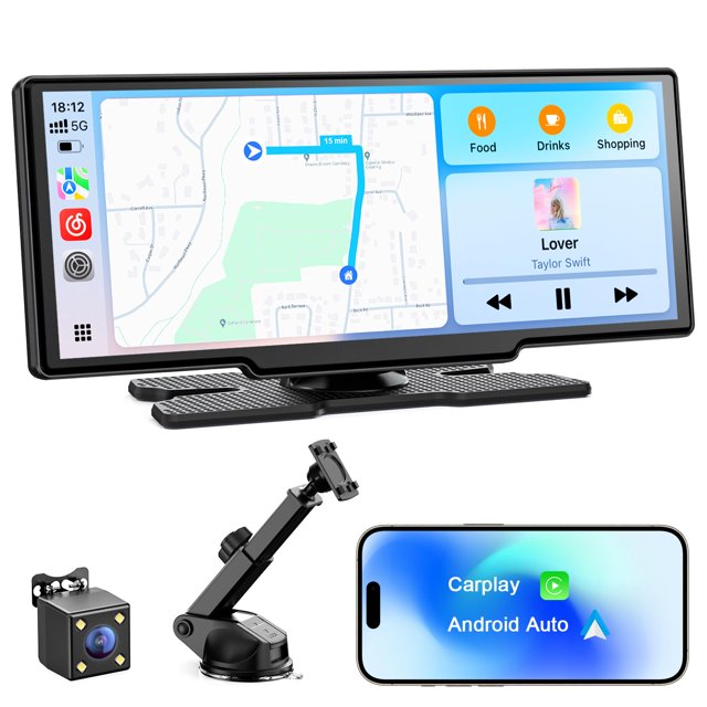 Pantalla Apple CarPlay inalámbrica Avylet de 8.1 pulgadas con cámara de respaldo