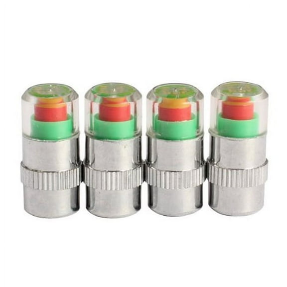 Niceauty Tire Pressure Round 4 Pcs Set 0.91x0.39in