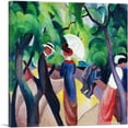 thumbnail image 1 of ARTCANVAS Promenade 1913 Canvas Art Print by August Macke - Size: 36" x 36" (0.75" Deep), 1 of 9