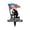 Black #63-101, variant on Patriotic 4th of July American Flag Metal Tabletop Card Slot Holder 12" Universal Menu Display Stand for Independence Day Event Restaurant Retail Home Decor