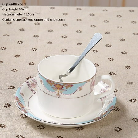 

Ceramic Coffee Mug Bone China Coasters Nordic Royal Simple Mug Travel Kitchen Gift Cafe Drinkware Home Decoration