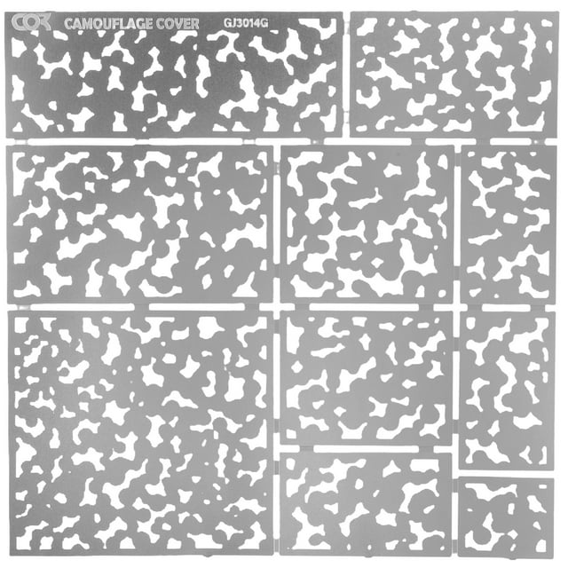 SHISUYAN Camo Stencil Spray Stencil Colored Spray Camouflage Cover Spray Plate Diy Spray Template