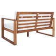 thumbnail image 6 of SAFAVIEH Emiko Outdoor Patio Loveseat Bench, Natural/Beige, 6 of 11