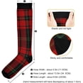 thumbnail image 3 of GZHJMY Buffalo Plaid Compression Socks, Women Men Long Stocking (20-30mmHg), Travel Knee High Stockings for Athletic Sports,Running,Cycling,Nursing, 3 of 7