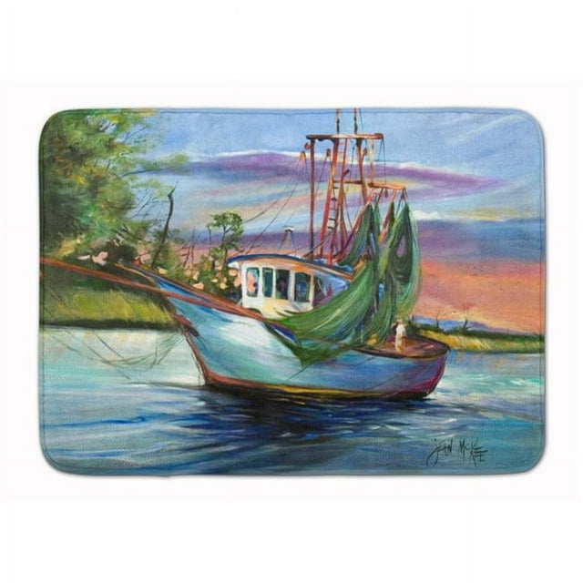 Carolines Treasures JMK1059RUG Jeannie Crevettes Bateau Machine Lavable Mémoire Mousse Tapis