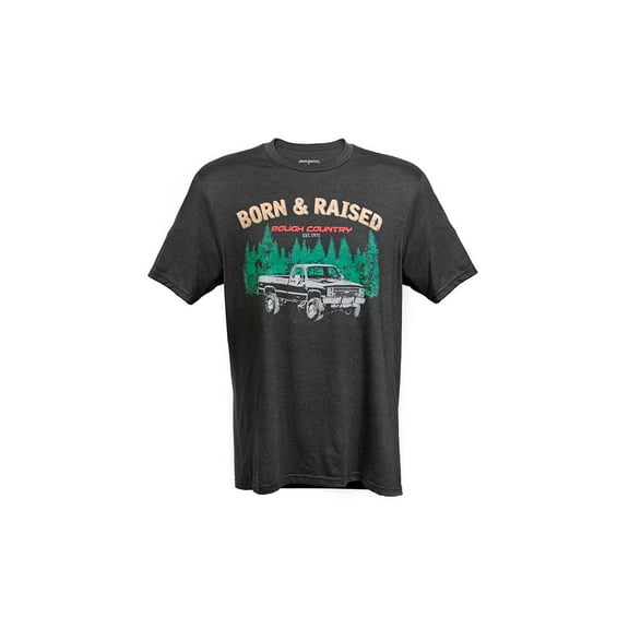 Rough Country T-Shirt | Born & Raised | Black | 3XL - 840813X