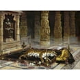thumbnail image 2 of Rudolf Ernst 24x19 Black Ornate Framed Double Matted Museum Art Print Titled: Honoring the Tiger, 2 of 5