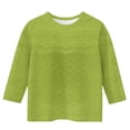 thumbnail image 5 of Asxite Girls Tops Print 3 Quarter Sleeve Round Neck Casual Blouse Top for 3-12 Y, 5 of 5