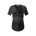 thumbnail image 3 of DYMADE Casual Nursing Women Tops Lactation Positioning Bump Maternity T-Shirt, 3 of 5