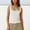 Beige, variant on Women Square Neck Sleeveless Double Layer Tight Tank Top For Women Padded Bra Camisole for Women with Support Womens plus Size Camisoles with Shelf Bra Camisole for Women with Shelf Bra Lace Trim Bra