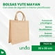 thumbnail image 2 of Set de 2 Bolsas de Yute Mayan con Asas de Algodón | Bolsas Tote Bag con Interior Plastificado | Bolsa de Playa |Ideal para Compras y como Regalo | 100% Reutilizable | 30 x 30 x 10 cm, 2 of 6