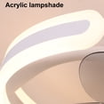 thumbnail image 4 of Modern Ceiling Fan Lamp Semi-Flush Mount Ceiling Fan with Dimmable, 4 of 8