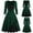 Green, variant on NMMUED Womens Halloween Costumes Maxi Dresses Bell Sleeve Dress Womens Halloween Apparel Halloween Costumes Halloween Outfits for Women Victorian Costume Women Green L