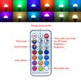 thumbnail image 3 of FSLiving Adjustable Angle H-Type Track Pendant Light RGB LED Bulb Remote Control Black Metal Lamp Dimmable Timing Energy-saving Modern Lighting Fixtures for Kitchen Sink Loft Bar Store - Set of 3, 3 of 7
