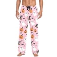 thumbnail image 7 of FORMRS Mens Pajama Pants with Pockets Sleepwear Lounge Bottoms Sizes S-2XL, Pink Halloween Ghosts, 7 of 7