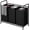 Black, variant on SUOERNUO 3-Bag Laundry Sorter Cart with Wheels – Heavy Duty Rolling Hamper with Removable Bags for Laundry Room Organization (Black)