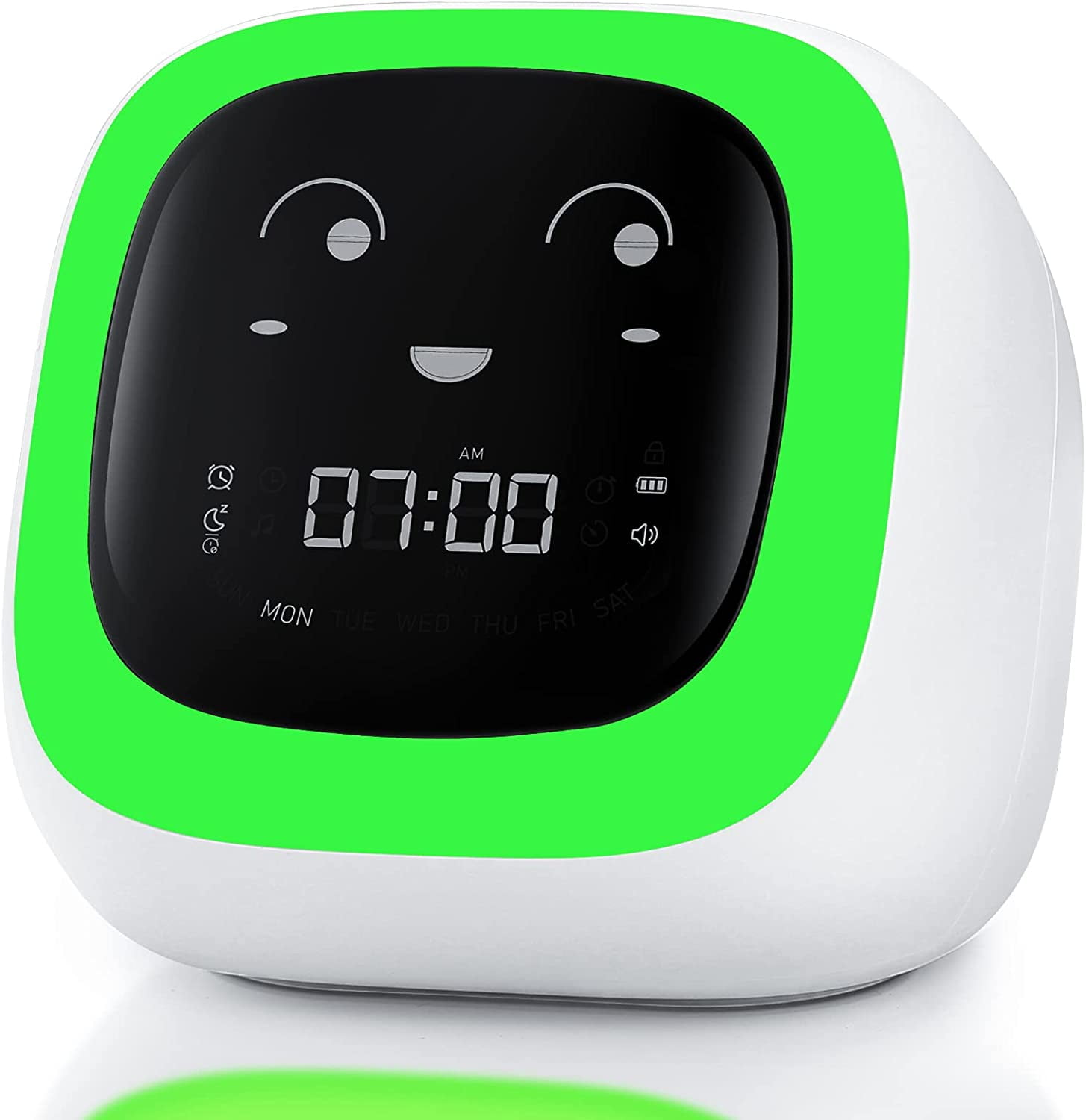 Digital Wake up Light Alarm Clock for Boys Girls Bedroom NAP Timer Snooze Kids Alarm Clock for Kids Sleep Sound Machine Children's Sleep Trainer Clock with 4 Color Toddler Night Light