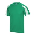 thumbnail image 3 of Just Cool Mens Contrast Cool Sports Plain T-Shirt, 3 of 3