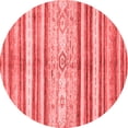 thumbnail image 1 of Ahgly Company Indoor Round Abstract Red Modern Area Rugs, 4' Round, 1 of 4