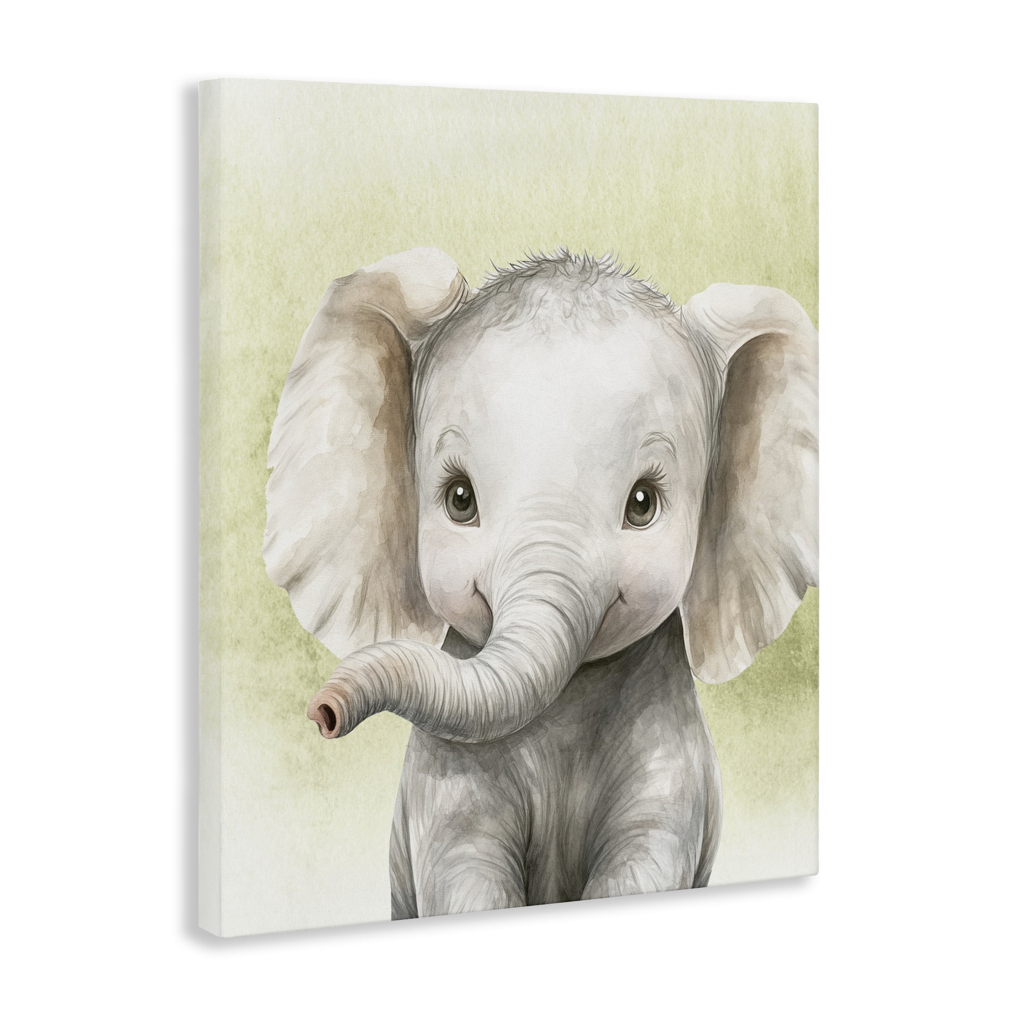 Stupell Industries Jungle Friends Baby Elephant Canvas Wall Art, design by Christine Simpson Art