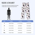thumbnail image 2 of Mens Pajama Pants - Soft Sleep & Lounge Pants for Men, Wine Print No.J928 Cuteness Casual PJ Bottoms Pants with Pockets, 2 of 5