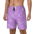 thumbnail image 2 of Daiia Lilac Glittering Mens Swim Trunks Swim Shorts Quick Dry Swim Shorts with Mesh Lining Pockets-3X-Large, 2 of 9