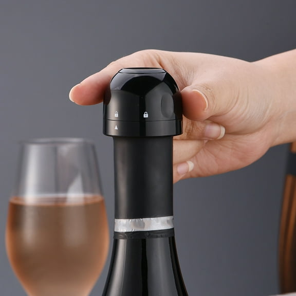 Ludlz Wine Bottle Stoppers,Real Vacuum Champagne Stoppers,Reusable Wine Preserver,Wine Corks Keep Fresh,Best Gifts for Wine Lovers.Silicone Home Bar Vacuum Wine Bottle Plug Sealer