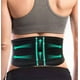 thumbnail image 1 of Faja lumbar ligera AllyFlex Sports® para hombres y mujeres bajo el uniforme, con doble almohadilla lumbar 3D médica para aliviar el dolor lumbar, malla transpirable con estribos ajustables para la ten, 1 of 5