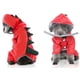 thumbnail image 4 of Chubasquero de 4 patas para mascotas, Poncho reflectante de dinosaurio con capucha Adepaton LRWJ135-3, 4 of 6