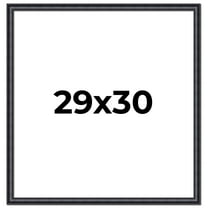 29x30 Frame Black Real Wood Picture Frame Width 1.25 inches | Interior Frame Depth 0.5 inches |