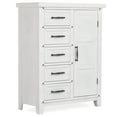 thumbnail image 6 of Evolur Andorra Chifferobe, Designed for Storage, Solid and Sturdy Build, Weathered White, 6 of 17