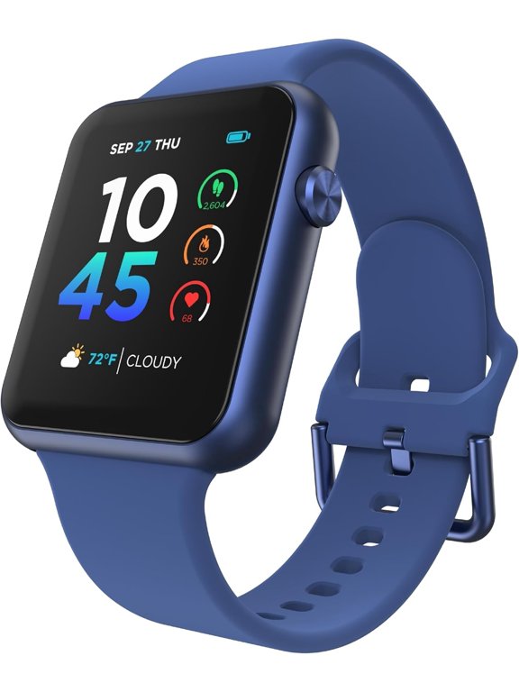 Pre-Owned iTouch Air 4 Smartwatch: Blue Case With Blue Silicone Strap 41mm TA4M01-K06