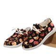 thumbnail image 4 of KEVCHE Women Halloween Pumpkin Shoes, Soft Comfortable Knitted Slip on Loafers , Cute Spooky Lace Up Breathable Walking Casual Dress Shoes for Halloween Party, 4 of 7