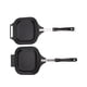 thumbnail image 5 of Sartén para calentar uniformemente, fácil limpieza, sartén para panqueques de hierro de doble cara para restaurantes y hogares, 5 of 5