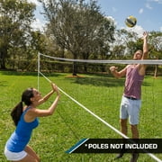 Athletic Works Replacement Volleyball Net, 32 x 3 Full Size Net with a Heavy-Duty Tarpaulin Top, Plus Side and Bottom Tapes