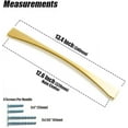 thumbnail image 5 of Goo-Ki 6 Pack 12.6"(320mm) Hole Center Light Brushed Brass Cabinet Pulls, Modern Drawer Handle,Cabinet Hardware, 5 of 6