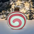 thumbnail image 1 of Adornos navideños inflables gigantes Lksixu, decoraciones navideñas para exteriores de 24 pulgadas de PVC con diseño de caramelo, bolas colgantes decoradas, bolas inflables reutilizables para jardín,, 1 of 5