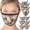 Dusty Camouflage, variant on Camouflage Print Fashion Washable Adults Unisex One Size Face Covering Mask - Navy Camouflage (12 Pieces)