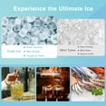 thumbnail image 3 of OUTBID Split Commercial Ice Maker Machine 600LBS/24H with 350lbs Ice Bin, Nugget Ice Makers Commercial, Clear Cube Pellet Ice Maker, Fast Ice Maker Ice-Ready in 8-15mins, 3 of 12